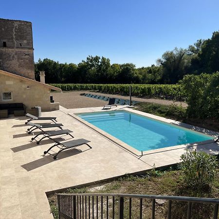 Gite Avec Piscine, Chateau De Lescours, St-Emilion Saint-Sulpice-de-Faleyrens Kültér fotó
